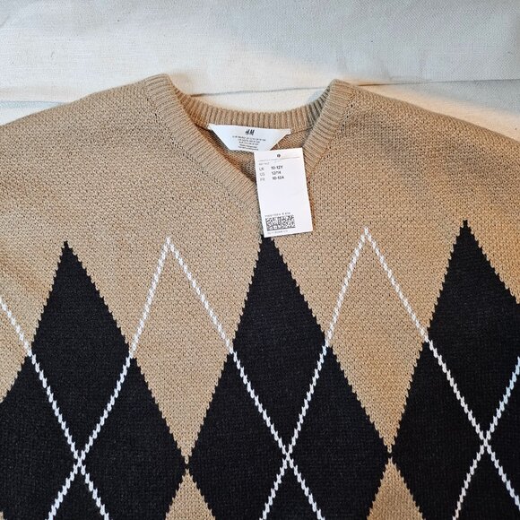 H&M Jacquard Knit Kids Sweater - Size 12/14 Youth XL - Picture 3 of 5